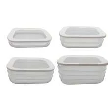 Set Of Layered Food Storage Boxes, Designed For Transporting And Storing Food, Refrigerator Organization, Space-Saving Vertical Design For Meat, Cheese, Salami, Lunch Meat, Easy To Clean & Durable, Vegetables - Multicolor - View 6