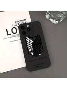 UE (DE et ES) Coque de téléphone avec anime A-Attack On T-Titan, compatible avec les modèles 17, 16E, 16, 15, 14, 13, 12, 11, Mini, Pro, Max, Air, X, XR, XSMAX, 8 et 7 Plus, conçue pour prévenir les chutes avec un dos en TPU souple. - Blanc antique - Voir 3