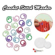 10/20/30/50/60/100 Pcs Multi-Color Metal Crochet Stitch Markers, Open Metal Stitch Markers With Storage Box, For Crochet Garment Marking, DIY Craft Projects, Sewing Thread Needle Knitting Stitch Tracking Markers - Ten Colors - View 3