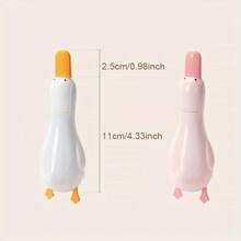 1pc Cartoon Yellow Duck Shaped Drain Cleaner, Suitable For Kitchen Sink And Bathroom Hair Removal, Reusable With Clip And Adhesive - Hair Clip - View 5
