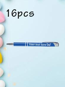 Caneta esferográfica personalizada com texto gravado (1-320 unidades), material escolar, caneta em gel com ícone personalizado, caneta Aurora personalizada com gravação, caneta divertida para colegas de trabalho/adultos, 14 cm, verde claro/rosa/azul claro/roxo escuro/cinza/prata/azul escuro/preto, 6 designs de ícones, caneta satírica personalizável, caneta esferográfica personalizada, material de escritório e escolar, escrita suave, para toda a família. - Estilo A - Ver 54