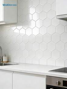 4pcs/10pcs/20pcs Large Hexagonal Self-Adhesive Kitchen Wall Tiles - Waterproof, Stain-Resistant, Easy To Peel And Replace - Large Hexagonal Series - View 8