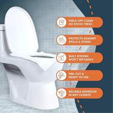 60pcs/Pack Disposable Toilet Seat Covers, Thick Waterproof Reusable, Travel Toilet Paper Covers For Public Restrooms, Camping, Flights - 10 Tablets - View 9