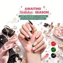 Beetles Spring Gel Polish Set - Fingertip Palette, 32 Colors Valentines Polish Set With Base Top Coat - 45 chiếc, 36 màu sắc rực rỡ theo mùa - Xem 6