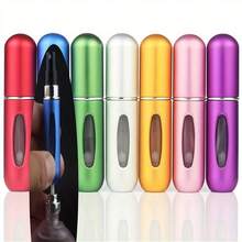 Double Glass Perfume Bottle Multi-Color 5ml Fine Mist Spray Bottle Bottom Fill Perfume Dispenser Portable Press Bottle - 1件,顏色隨機 - 查看 3