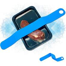 1pc Silicone Thawing Tray, Meat/Seafood/Steak Defrosting Tool With Strong Suction Cup, Prevents Floating, Silicone Defrosting Pad - Multicolor - View 8