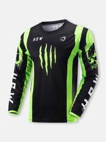 HISERWA Motocross Mountain Enduro Bike Clothing Bicycle MotoDownhill T-Shirt Teleyi WoBoyfriend Style Men BoyfriendStyle Men Cycling Jersey MTB Shirts BMX Black Spring - Black - View 17