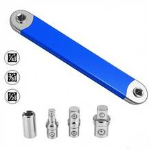 一套多功能延长扳手，延长扳手扭力臂套件，双用途棘轮快速套筒，棘轮转换接头，通用汽车维修工具 - 1Set - 查看 9