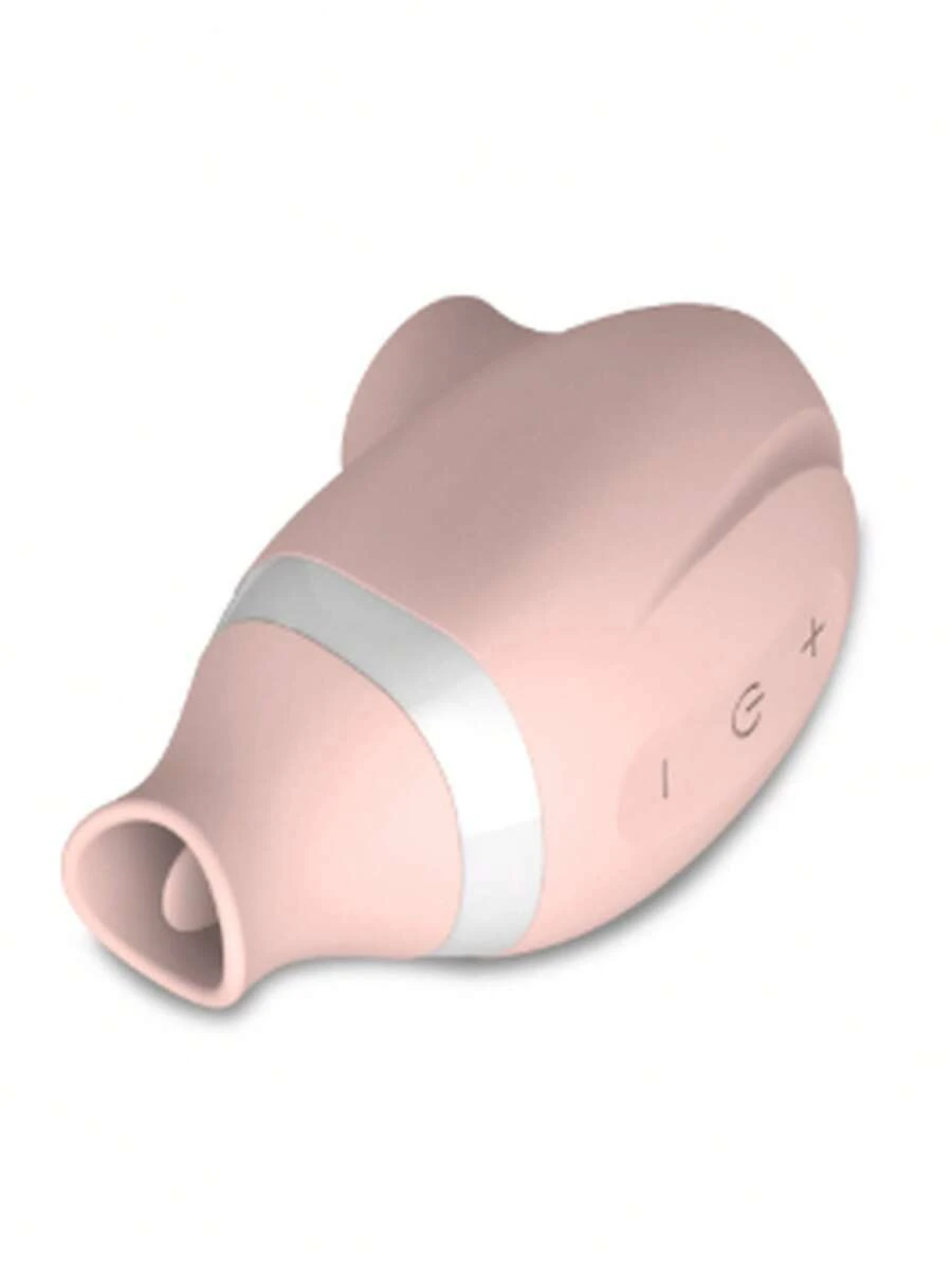 Suction Vibrator, 2-In-1 Female Vibrator With Tongue Licking And Clitoral Suction Nipple Stimulator, 10 Modes G-Spot Vibrator, For Women Couples Adult Sex Games - Pink - View 1