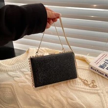 迷你时尚百搭闪亮个性化女士单肩斜挎包 - 彩色 - 查看 15