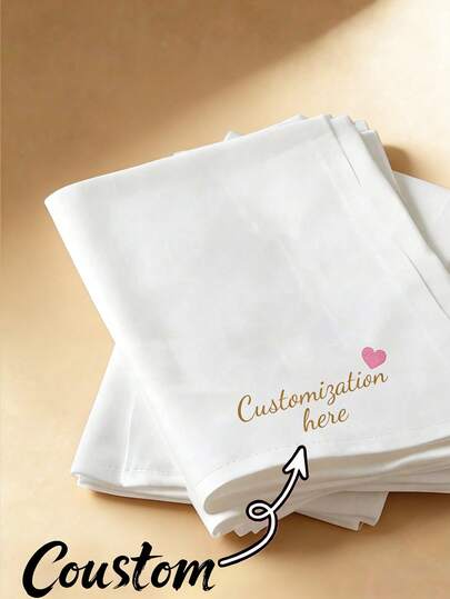 Anpassad "Stay United" bröllopsnäsduk, återanvändbar multifunktionell dekorativ mjuk söt unik idealisk present till brud, brudgum, brudtärnor, marskalkar, bröllopsfest, familj, vänner, studenter, kollegor