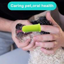 Dog Toothbrush Finger Toothbrush Set (4 Pack, With Dog Eye Tears Black Chin Cleaning) , Silicone Toothbrush,Soft Bristles, Easy To Clean Teeth, Suitable Dogs, Cats And Pets To Use - 1 - View 3
