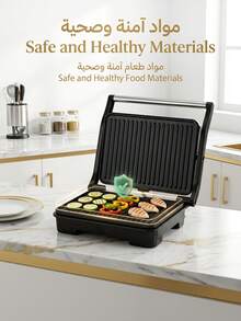 SOKANY Steak Maker, Panini Breakfast Maker, Grill For Meat, Sausage, Hamburger, Sandwich - EU E Type Plug(220-240V) - View 9