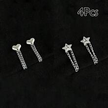 Conjunto de 2/4/6 prendedores de manga ajustáveis para mulheres, com decoração de borboleta e coração - Encurtam mangas instantaneamente, fazem bainha em calças, fita para bainha sem costura, anti-arrasto, ferramenta para ajuste de roupas, design elegante, multicolorido - Multicolorido - Ver 15