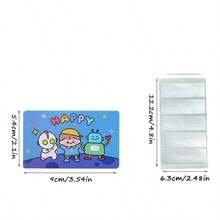 160张娱乐游戏刮刮卡，多种款式，创意DIY礼品券，派对活动DIY抽奖卡，适用于各种节日和派对，光面设计 - 彩色 - 查看 4