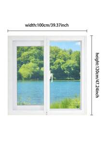 Zipper Window Insect Screen With Self-Adhesive Mesh, No-Drill Easy Install, Removable Reusable Fly & Mosquito Protection Net For Bedroom Windows - White - View 2