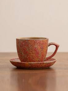 1 Set Minimalist Small Capacity Coffee Cups, Afternoon Tea Cups, Household Breakfast Milk Cups, Hanging Ear Coffee Cups, Wine Glasses, Latte Art Cups, Couple Cups, Minimalist Ceramic Coffee Cups, Espresso Cups, Ceramic Mugs, Kiln-Fired Glaze Ceramic Cups - Multicolor - View 13