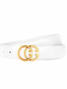 女士经典GG腰链，百搭简约时尚休闲腰带 - 彩色 - 查看 5