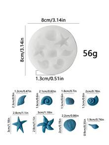 3D Seashell Silicone Mold - Suitable For Handmade Soap, Plaster, Resin, DIY Candle Cup Decor, Mold For Home & Wedding Decoration - Ocean Shell Mold - View 20