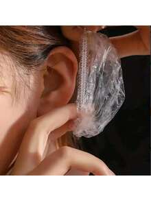 100 chiếc nút bịt tai dùng một lần, chống thấm nước, thích hợp cho việc nhuộm tóc, chăm sóc sắc đẹp, tắm rửa, bảo vệ tai khỏi nước. - Bịt tai - Xem 1