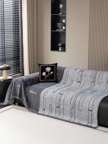 1件复古加厚沙发毯,保护沙发,装饰沙发,透气,不易变形,精致流苏,多次洗涤不褪色,触感柔软细腻,简约清新,四季皆宜,抗起球,易于清洁,经久耐用,舒适保暖,四季皆可使用 - 灰色 - 查看 8