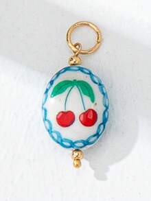 镀金夏季海洋主题吊坠项链套装 - DIY珠宝制作套装 - 可定制沙滩风珠宝配件 - 不锈钢底链及珐琅鱼、龙虾、蝴蝶结和热带沙滩吊坠 - 彩色 - 查看 30