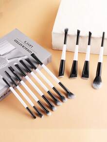 ronshadow 12Pcs Makeup Brushes Set Foundation Concealer Eyeshadow Eyebrow Brush Beauty Cosmetic Tools - Multicolor - View 1