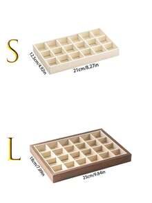 Large Velvet Jewelry Tray, Jewelry Storage & Display Tray, Drawer Style Earring Storage Box, Stackable Jewelry Organizer Tray, Multi-Function Jewelry Display Tray, Portable Multi-Purpose Storage Box, Desktop Drawer Storage Box - Multicolor - View 12