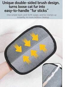 宠物去毛工具，静电宠物美容手套，双向刷，宠物毛发去除器，狗狗去毛刷 - 查看 2