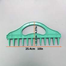 1pc Seed Planter Tool, Soil Drill Tool, Gardening Seeding Spacing Tool, Durable Plastic Material, Suitable For Farmland, Vegetable Planting, Agricultural Rake - A - View 6