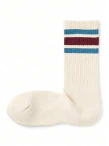 2 Pairs Men's Basketball Socks, 3-Pack, Minimalist Versatile Sports Socks, Suitable For Sports, Outdoor Wear, Great Gift - Multicolor - View 8