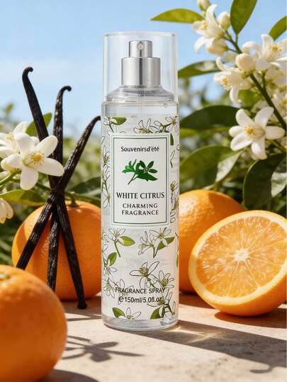 1瓶150毫升香草柑橘香氛喷雾，蕴含迷人的花果香调。持久留香，适合室内外各种场合，如约会、派对、节日、居家和办公。是生日、圣诞节或送给亲朋好友的理想礼物之选。