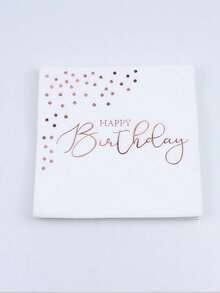 40/20/1件装一次性生日派对餐巾纸、一次性餐具、桌布、杯套、生日派对装饰品、节日装饰品，适用于家庭、餐厅、厨房装饰 - 彩色 - 查看 2