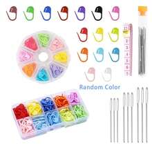 EDCUEBE7 316pcs Colorful Sewing Knitting Stitch Markers Set, Includes 15pcs Large Eye Needles, Tape Measure And Storage Box, Suitable For Various Knitting DIY Projects - A - View 8