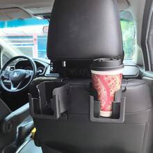 Túi đựng đồ sau ghế ô tô kèm giá đỡ cốc và giá đỡ điện thoại - lưu trữ đa năng cho chai nước/túi/kính, phù hợp cho hầu hết các loại xe, phụ kiện bền bỉ thiết yếu cho chuyến đi đường dài - A - Xem 4