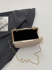 迷你时尚百搭闪亮个性化女士单肩斜挎包 - 彩色 - 查看 9