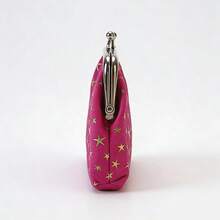 Cute Star Print Kiss Lock Coin Purse Mini Clutch Wallet For Women - Multicolor - View 5