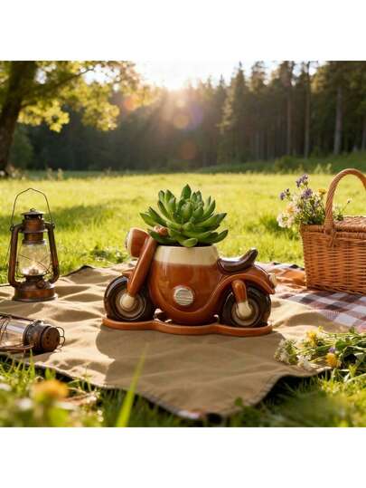 摩托车树脂硅胶模具，可重复使用，易脱模，适用于DIY工艺品、环氧树脂、蜡烛、粘土、石膏等——圣诞节、情人节、花园装饰爱好者的手工礼物，1个装