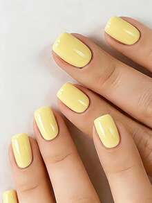 ARTAUG 120 móng tay giả màu nude mờ, có thể tháo rời, kiểu dáng ngắn, vuông, dễ thương, món quà lý tưởng cho phụ nữ và bé gái. - Nhiều màu - Xem 6