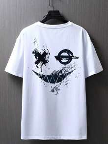 ChristmasManfinity Roughcore Men's-Shirt With Cartoon Graphic,Hot Item - 黑色 - 查看 9