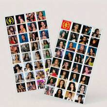 124张Katseye小卡，粉丝周边商品，Kat-Seye Pop，贴纸，60张Lomo卡+64张贴纸，明星全息卡，派对用品，明星卡片收藏，万圣节和圣诞节礼物，盒装高清明星照片卡，收藏品，小礼物 - 124kat - 查看 6