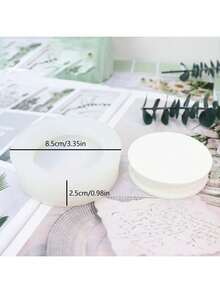 圆形和六边形底座 DIY 手工香氛石石膏硅胶模具，多功能 - 底座 - 查看 3