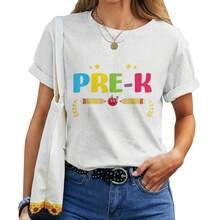 Proud Of My Pre-K Graduates 2024 Last Day Of School Teacher Women T-Shirt - White - View 7