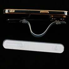 1pc Transparent Phone Wrist Strap Holder, Adhesive Phone Wrist Strap Stand Bracket - Multicolor - View 4