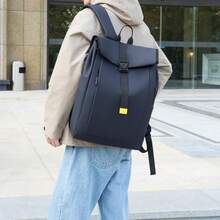 Large Capacity Men's Backpack, Lightweight Commuter Bag, Business Casual Backpack For College Students And Travel - Blue - View 3