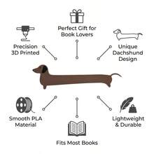 1个/5个装腊肠犬造型书签，适合送给爱书人士的礼物 - 彩色 - 查看 3