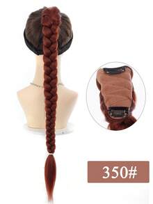 Tóc giả đuôi ngựa dài 26 inch màu tím, kiểu tóc tết sẵn, chất liệu tổng hợp, dùng để hóa trang. - Nhiều màu - Xem 12
