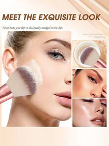 15PCS Makeup Tools Set Including:7PCS Makeup Brush Set+1pc Multi-Functional Zipper Toiletry And Cosmetic Bag Waterproof+3PCS Mini Air Cushion Powder Puffs+2PCS Makeup Sponges+2PCS Triangle Powder Puffs,All-In-One & Beginner-Friendly | Travel-Ready & Gift-Ready | Perfect For Newbies/Her - Multicolor - View 4