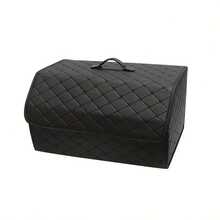 Caja de almacenamiento portátil para el coche, organizador de maletero, caja de almacenamiento plegable multifuncional, contenedor de almacenamiento para el coche, solución de almacenamiento para el coche de alta capacidad, organizador esencial de uso doméstico y para el coche, diseño con asa negra, esencial para viajes, regalo del Día de la Madre - Multicolor - Ver 8