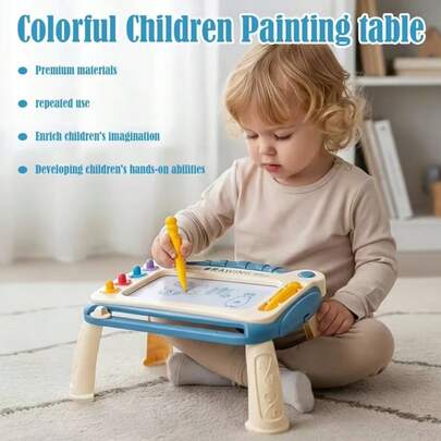 Bảng vẽ từ tính đồ chơi cho trẻ em từ 3 tuổi trở lên - Bảng vẽ graffiti nhiều màu sắc có thể xóa được kèm bút, đồ chơi giáo dục giúp trẻ vẽ nguệch ngoạc, viết, thư pháp và vẽ tranh, thích hợp làm quà tặng sinh nhật, Ngày thiếu nhi, tựu trường, Lễ Phục sinh, Năm mới, Giáng sinh, Halloween, các ngày lễ và quà tặng hàng ngày.